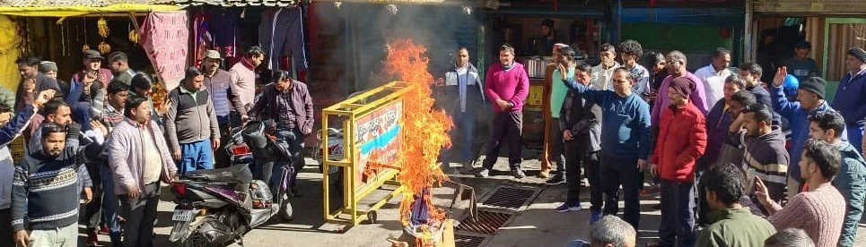 हिंदूवादी संगठनों ने फूंका जिहादियों का पुतला