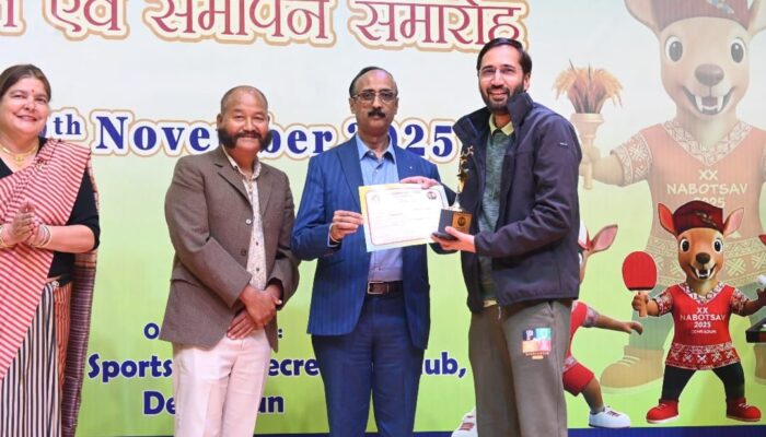 20वां नाबोत्सव देहरादून में सम्पन्न! उत्तराखंड ने लहराया परचम—बैडमिंटन व टेबल टेनिस में धमाकेदार जीत