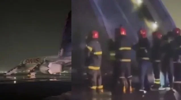 IGI एयरपोर्ट पर टेक-ऑफ के दौरान विमान के इंजन में लगी आग, 232 यात्री थे सवार, 6 झुलसे